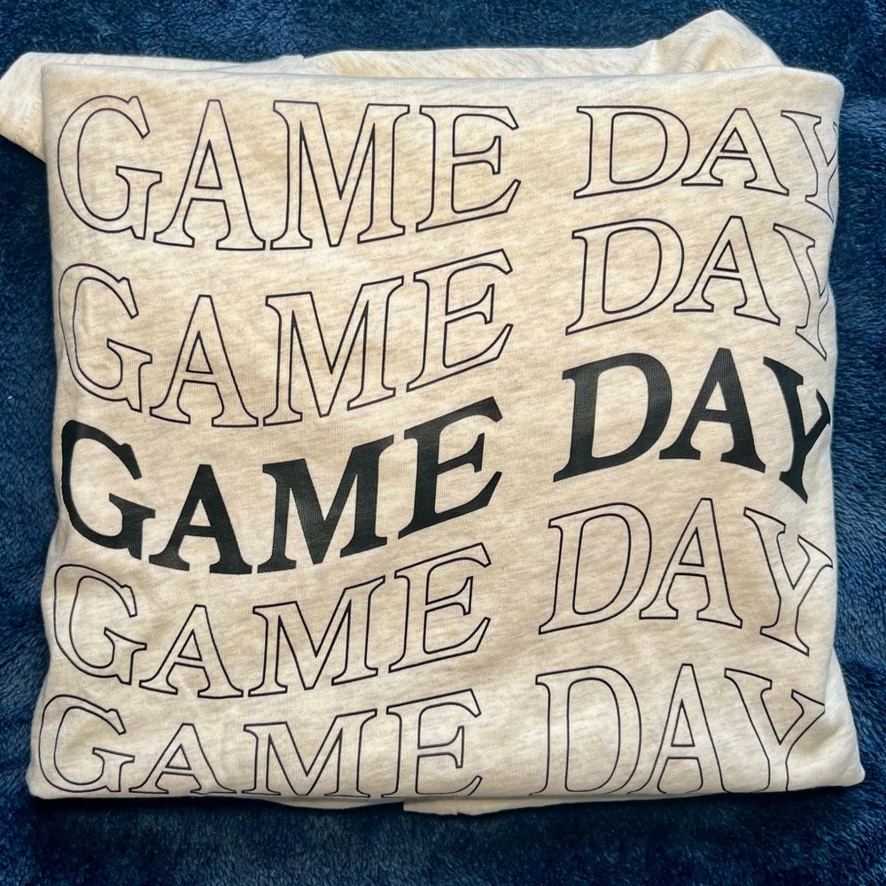 PINK Victoria's Secret Game Day Blanket - Beige and Black